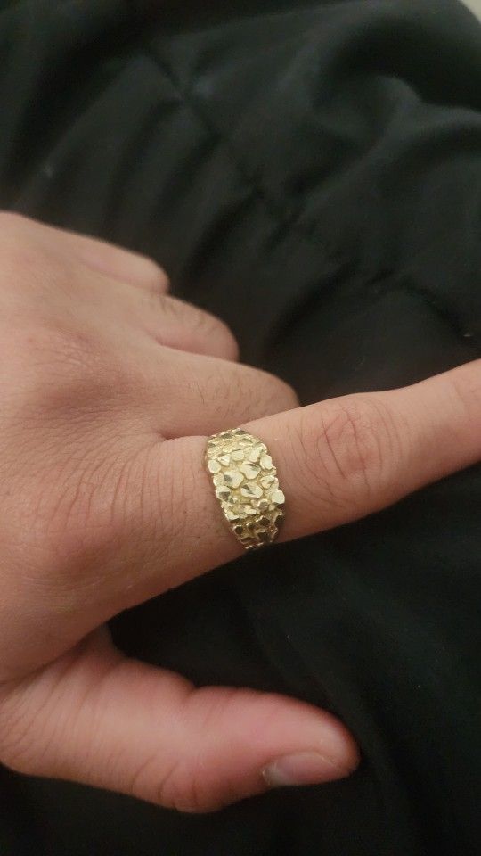 10k Gold Nugget Ring