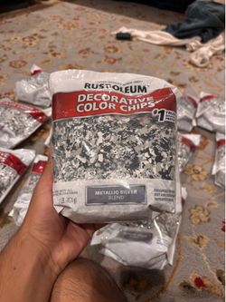 Rustoleum Metallic Silver Chips