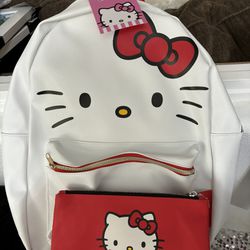 NWT Hello Kitty Backpack/pencil Pouch 