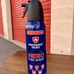Prepared Hero Fire Spray - Mini Fire Extinguishers for House, Car, Garage - Kitchen Small Fire Extinguisher for Home, Made in USA, 100% Organic - Comp
