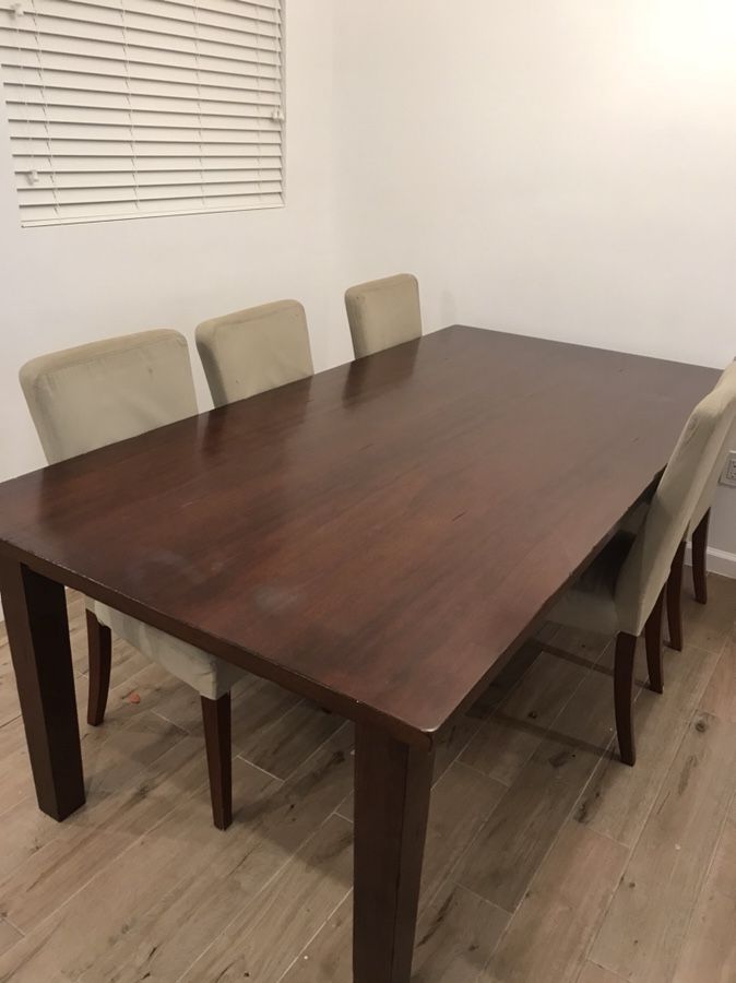 Pier 1 Torrance Mahogany Brown Dining Table