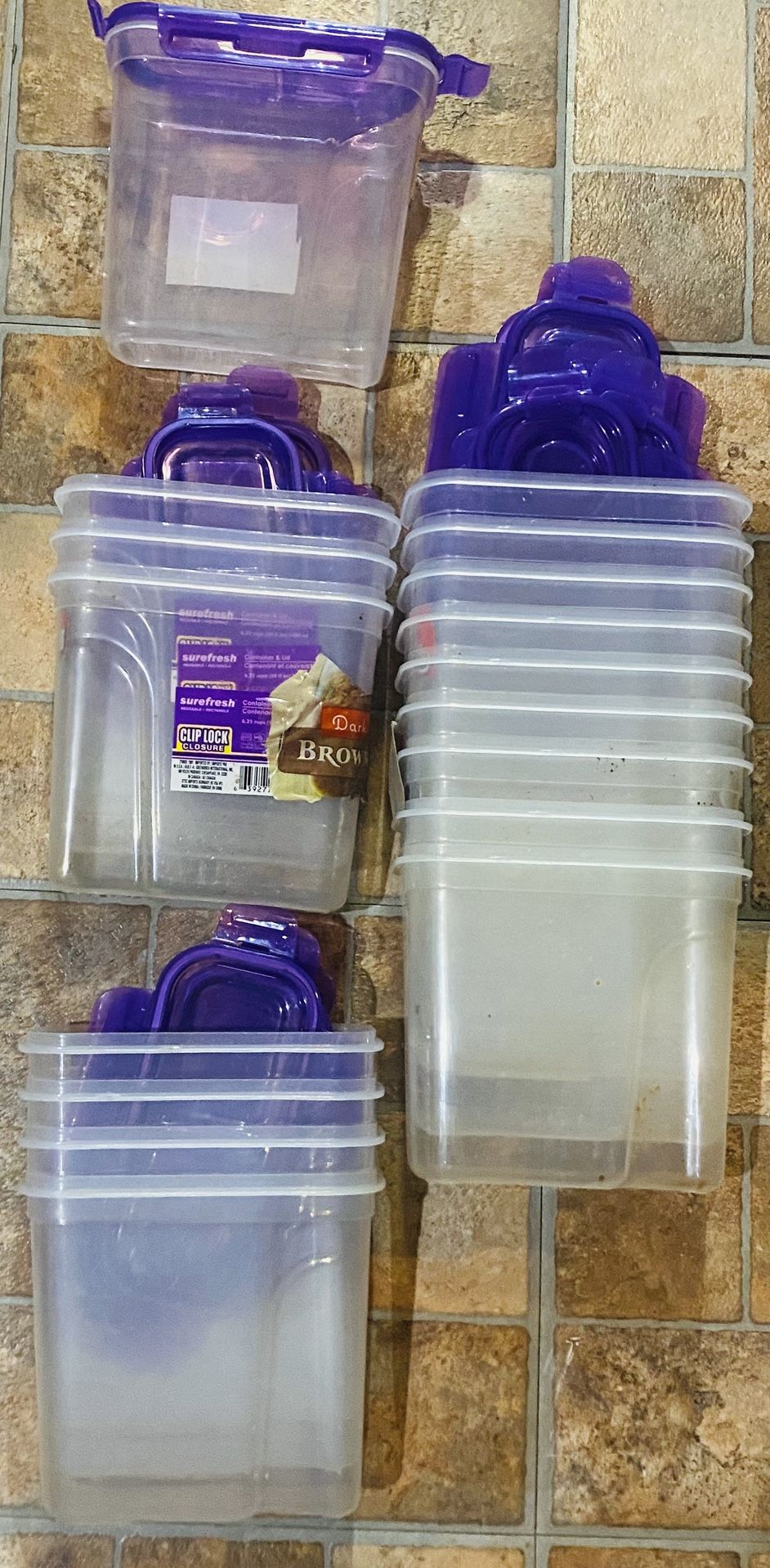$5! 32 Piece Set: Sure Fresh Clip Lock Storage Containers with Lids - 50 fl oz 