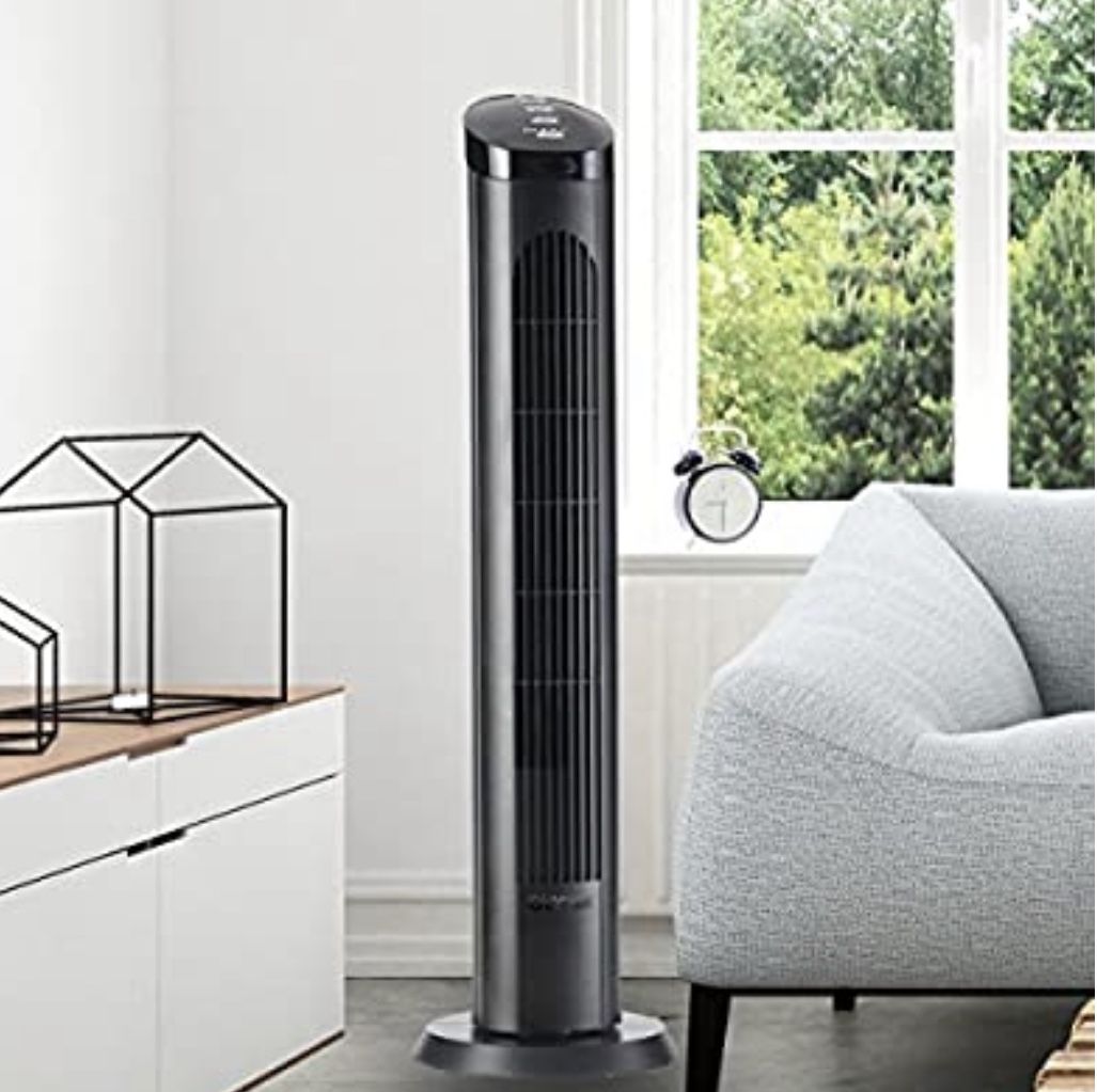 Cascade 40” Tower Fan With Remote