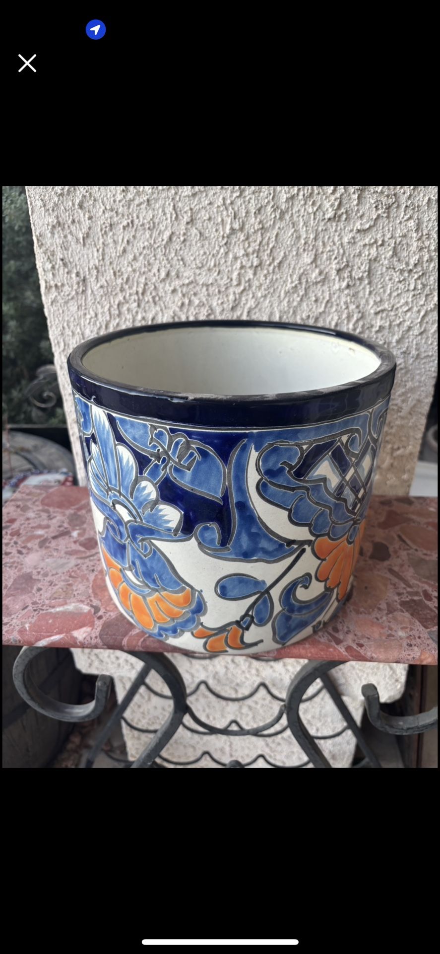 Ceramic Talavera Flower Pot