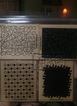 Set of 4 Stampin'Up fun stamps