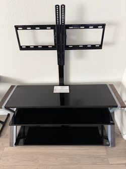 3-Shelf TV Stand with Integrated Mount