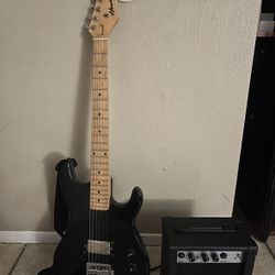 Hondo Guitar & Fever Amp. $50