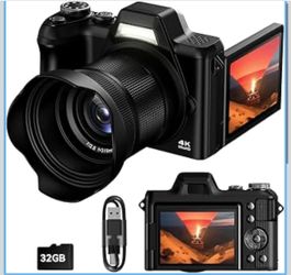 4K Digital Camera for Photography, 56MP Autofocus Vlogging Camera for Youtube