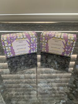 2 never opened/used Beekman 1802 lavender goat milk soap 3.5 ounce bars