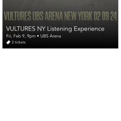 Kanye West Vultures Concert Tickets 2 UBS Arena 