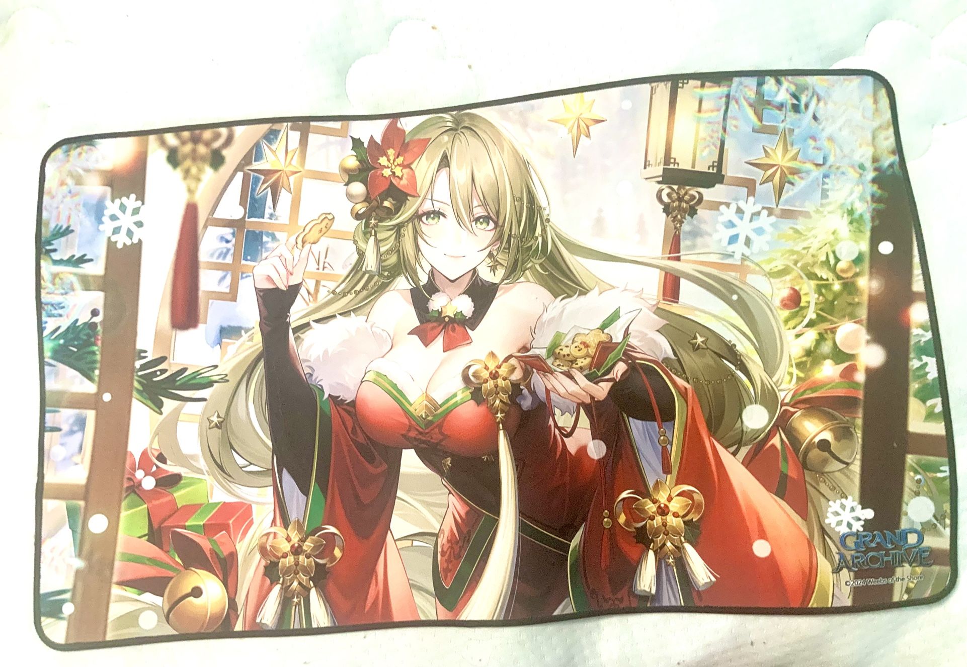 Grand Archive Kongming Playmat TCG 60x35cm Yuletide Cheer