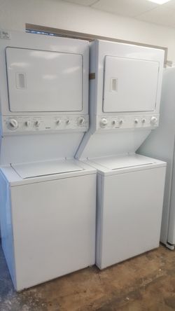 27" Full Size Kitchenaid Stack Washer and Dryer