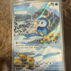 Piplup 098/094 Illustration Rare Pokemon Card Paldean Fates NM