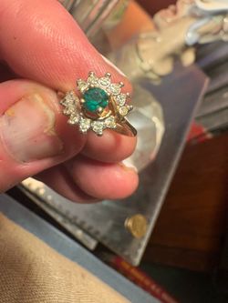18k electroplated fashion ring