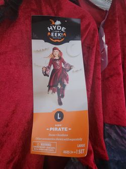 Kids' Pirate Halloween Costume M, L