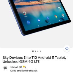 Elite 10 Android  Tablet