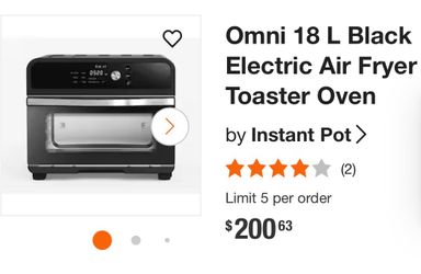 Instant Pot Omni 18L Air Fryer Toaster Oven