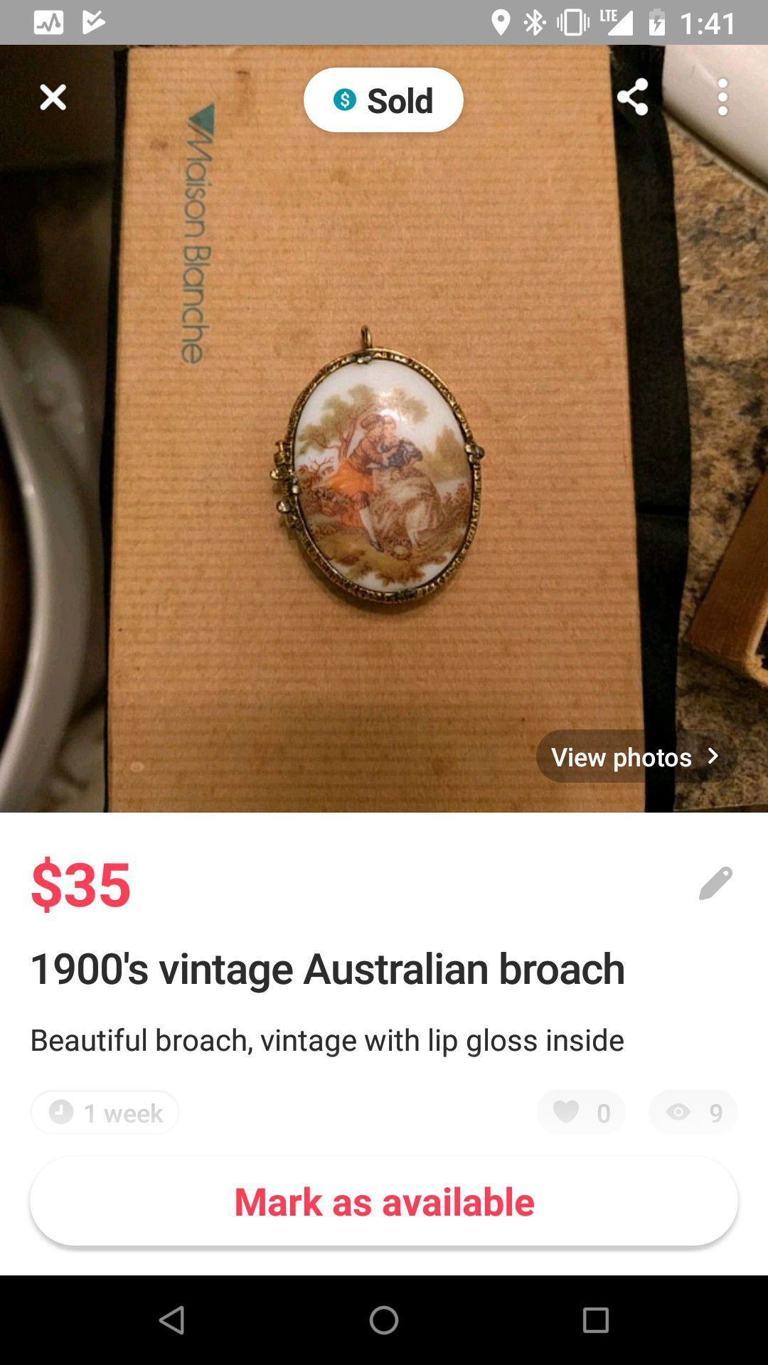 1900 vintage Australian lip gloss