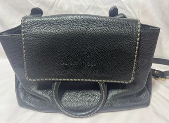 Plinio Visona Pebbled Leather Handbag