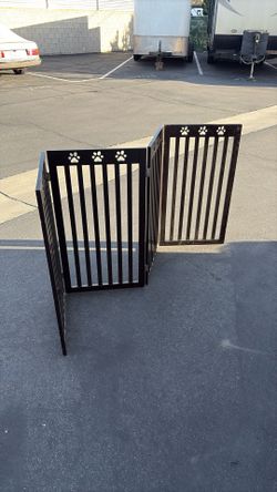 Foldable Solid Wood Dog Gate 