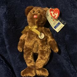(READ DESC) TY Beanie Baby: Champion Denmark Bear