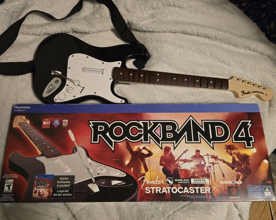 Ps4 Rockband 4 Fender Stratocaster Guitar