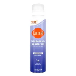 One (1) Lume Whole Body Deodorant Spray Soft Powder