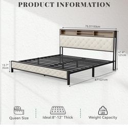 Bed frame with head board 
