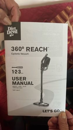 Dirt Devil 360° Reach Cyclonic Vacuum User Manual