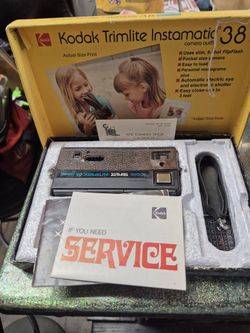 vintage Kodak Trimline camera in original box
