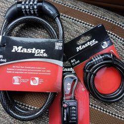 Master lock Cable Locks and Combo Lock