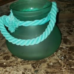 Sea Glass Candle Holder 