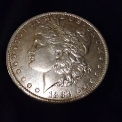 This Is An 1884 O Meeting It Was Minted In New Orleans Silver Dollar In Amazing Shape I Mean Excellent