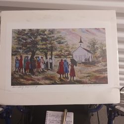 SUNDAY MORNING by FLOYD GORDON Matted and Signed