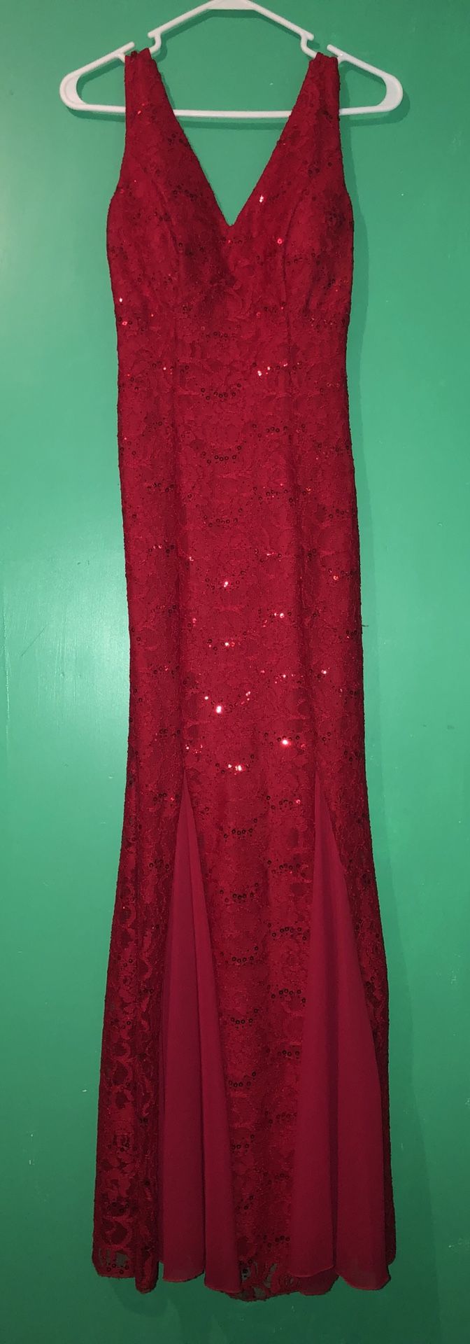 Red mermaid dress