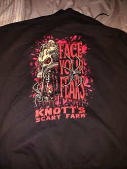 Knotts scary farm black hooded sweater