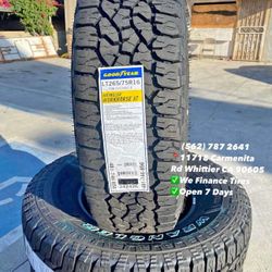 265/75R16 Goodyear All Terrain Todo Terreno Set of Tires Installed and Balanced Set de Llantas Nuevas Instaladas y Balanceadas