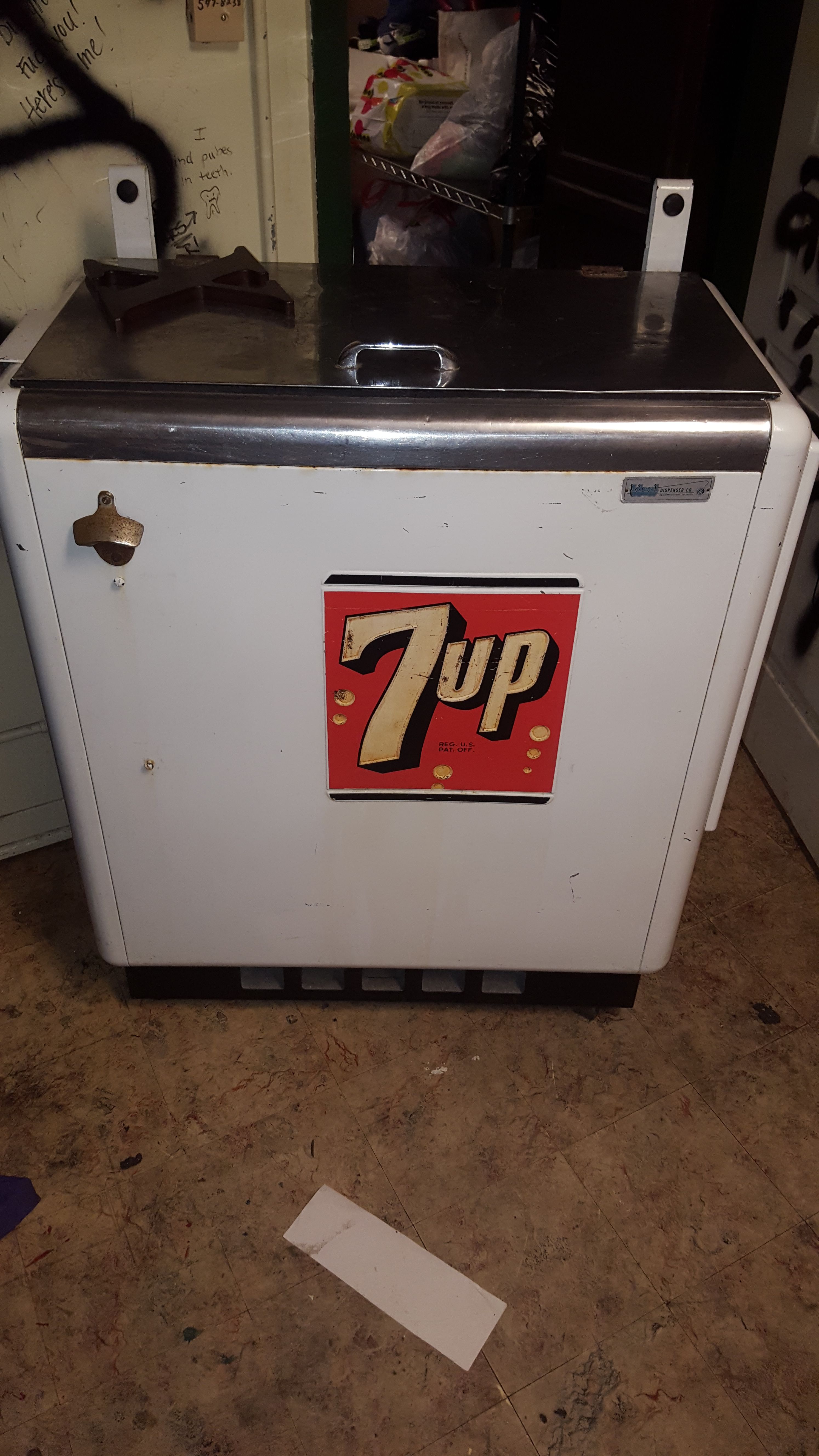 1950s 7up cooler