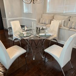 White Dining Set
