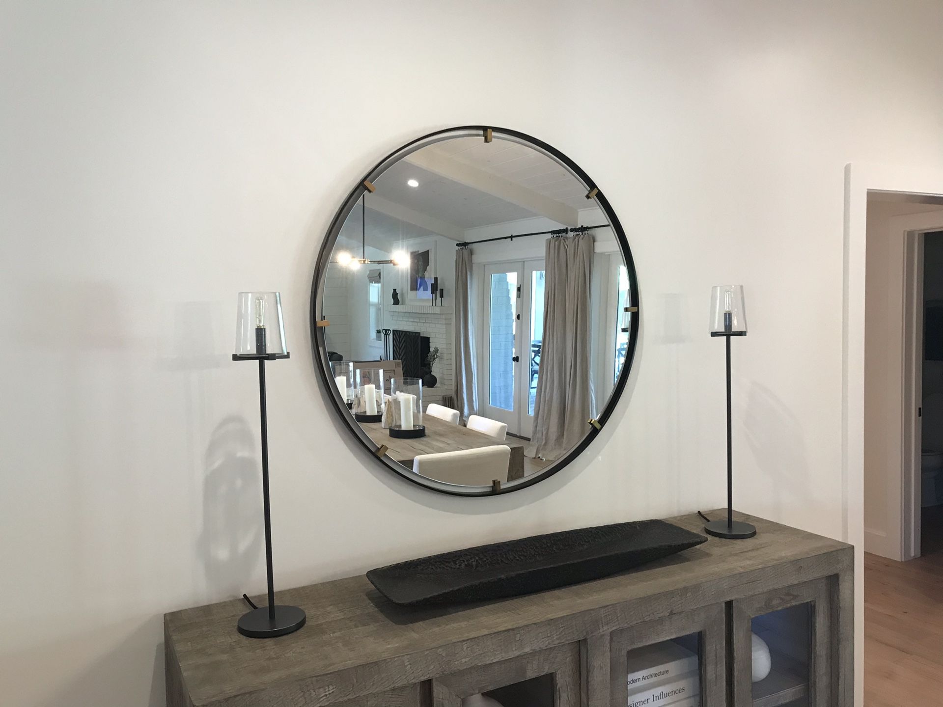 Restoration Hardware Niccolo Float 42” Round Mirror
