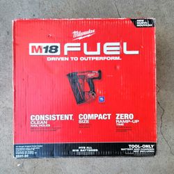 Milwaukee 16 Gauge Finish Nailer Brushless Fuel M18 