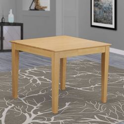 28-173 East West Furniture OXT-OAK-T Square Modern Kitchen Table for Small Spaces, 36 in x 36 in x 30