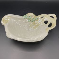 Authentic Vintage Belleek Fine Parian China – Mermaid Shell Trays/Dish