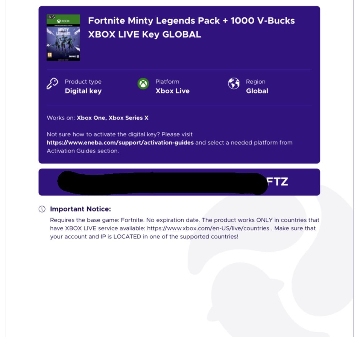 Fortnite minty legends pack