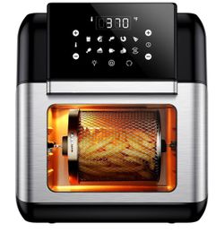 Innsky 10.6 Quart Air Fryer Oven with Rotisserie & Dehydrator, (Patent & Safety Certs) 10-in-1 Hot Air * (10,439) Fryers Toaster Oven Combo, Airfryer 