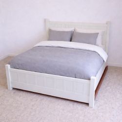 Pottery Barn Full Size Bed With Twin Trundle Distress Style