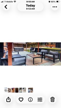 Toja Living “The X” 4-Piece Outdoor Sofa Set