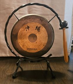 10 and a half by 10 inch Okinawan Gong Set.