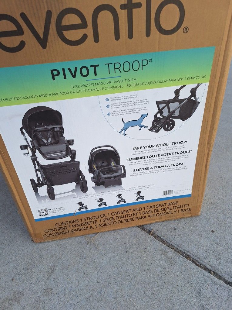 Evenflo Pivot Troop Child and Pet Modular Travel System