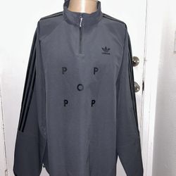 Adidas Original X POP Long Sleeve Thermal T-Shirt Grey Six/Black Men’s Sz M